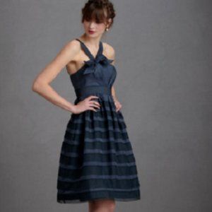 BHLDN Va Et Vien | Shadow Stripe Dress in Night